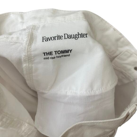Favorite Daughter The Tommy Mid Rise Boyfriend Jean Size 31‎ White Anthropologie - Picture 7 of 16